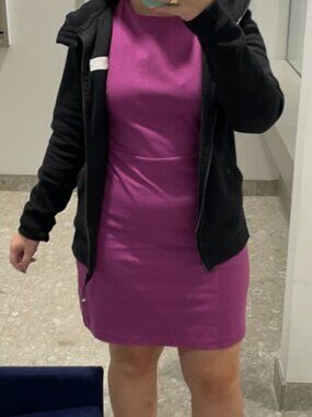 Purple Sleeveless Sheath Dress